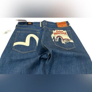 Vtg Evisu light blue seldvage denim special edition sizes 38/4042/44